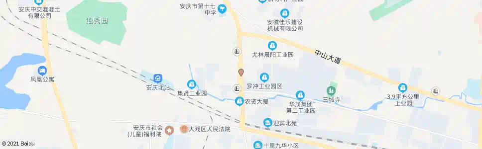 安庆罗冲_公交站地图_安庆公交_妙搜公交查询2025