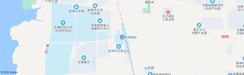 蚌埠高铁蚌埠南站广场_公交站地图_蚌埠公交_妙搜公交查询2025