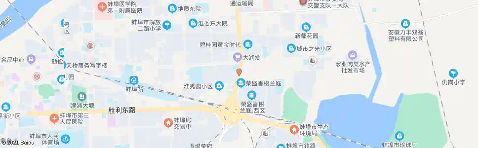蚌埠朝阳路立交桥北_公交站地图_蚌埠公交_妙搜公交查询2025