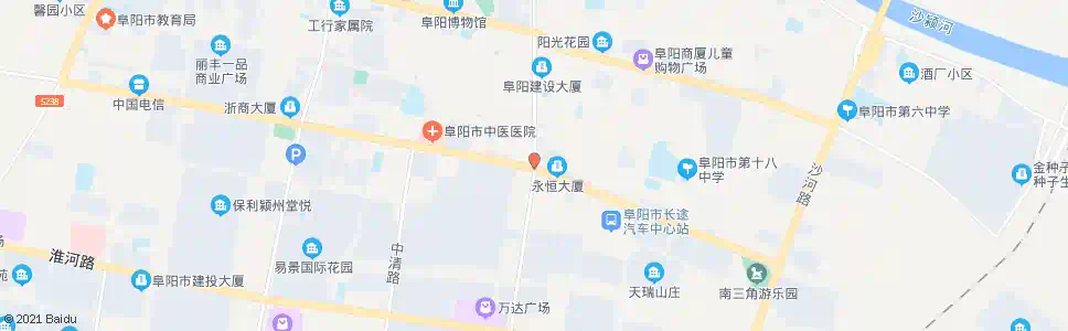 阜阳一道河路口_公交站地图_阜阳公交_妙搜公交查询2025