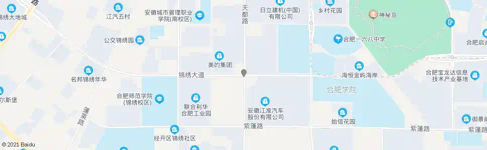 合肥天锦路口_公交站地图_合肥公交_妙搜公交查询2025