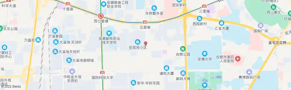合肥安居苑_公交站地图_合肥公交_妙搜公交查询2025