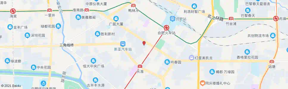 合肥新城花园_公交站地图_合肥公交_妙搜公交查询2025