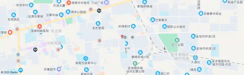 淮南领城_公交站地图_淮南公交_妙搜公交查询2025