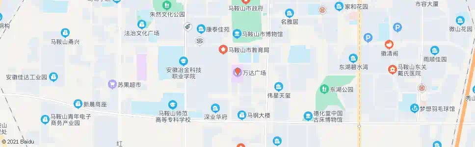 马鞍山万达广场_公交站地图_马鞍山公交_妙搜公交查询2025
