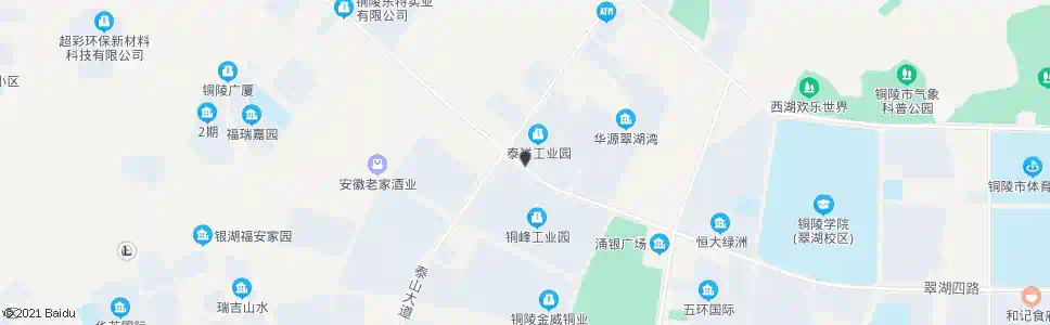 铜陵泰山大道(铜能工业园)_公交站地图_铜陵公交_妙搜公交查询2025