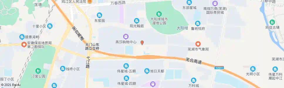 芜湖鸠兹家苑(南门)_公交站地图_芜湖公交_妙搜公交查询2025