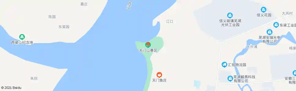 芜湖天门山景区_公交站地图_芜湖公交_妙搜公交查询2025