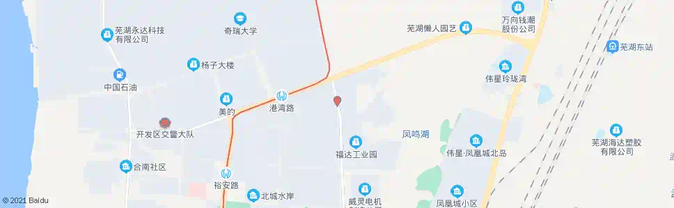 芜湖凤鸣湖南路_公交站地图_芜湖公交_妙搜公交查询2025