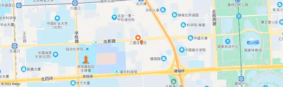北京志新北里_公交站地图_北京公交_妙搜公交查询2025