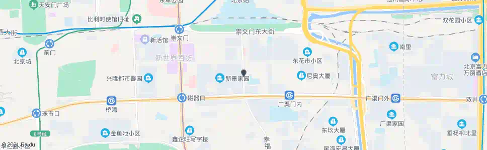北京南花市大街_公交站地图_北京公交_妙搜公交查询2025