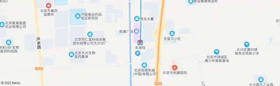 北京天宫院站_公交站地图_北京公交_妙搜公交查询2025
