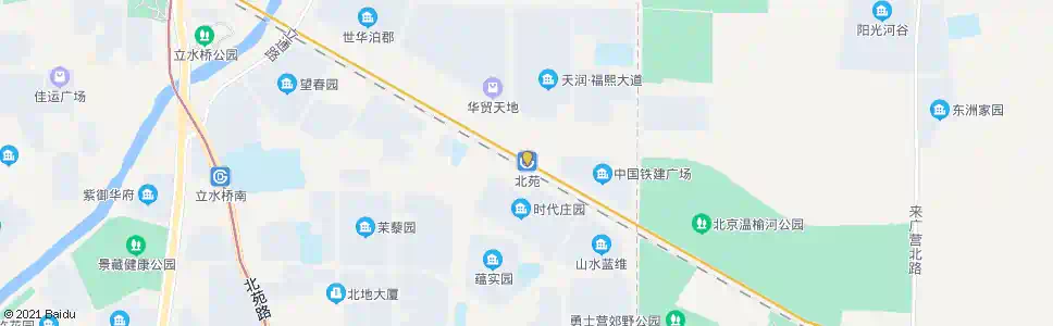 北京北苑_公交站地图_北京公交_妙搜公交查询2025