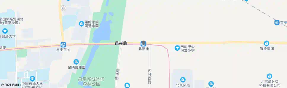 北京北邵洼_公交站地图_北京公交_妙搜公交查询2025