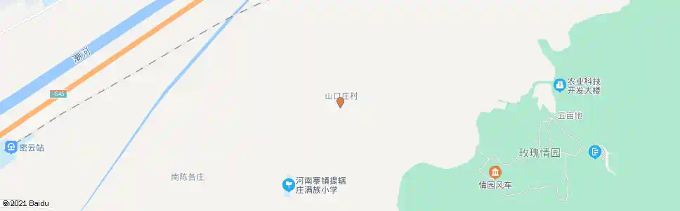 北京山口庄_公交站地图_北京公交_妙搜公交查询2025