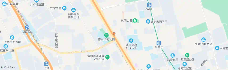 北京清河小营桥北_公交站地图_北京公交_妙搜公交查询2025