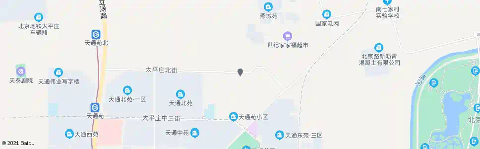 北京天通北苑三区北门_公交站地图_北京公交_妙搜公交查询2025