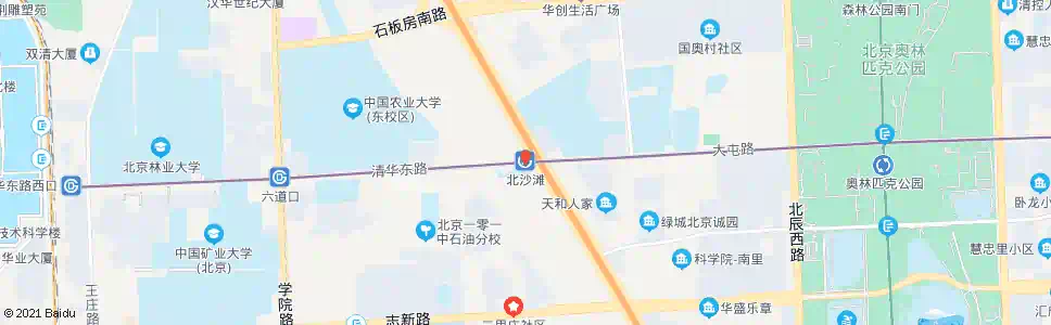 北京沙滩_公交站地图_北京公交_妙搜公交查询2025