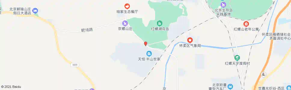 北京红螺寺村南_公交站地图_北京公交_妙搜公交查询2025