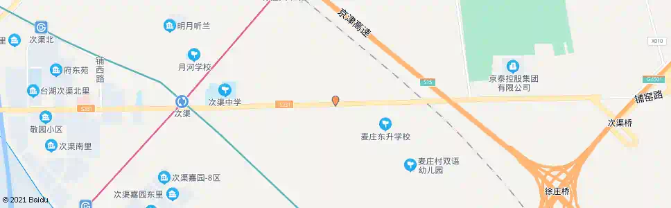 北京次渠水管站_公交站地图_北京公交_妙搜公交查询2025