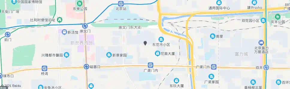 北京东花市大街_公交站地图_北京公交_妙搜公交查询2025