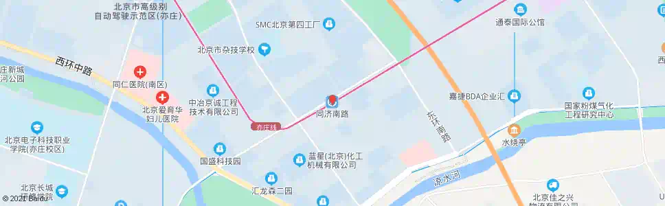 北京同济南路地铁站_公交站地图_北京公交_妙搜公交查询2025