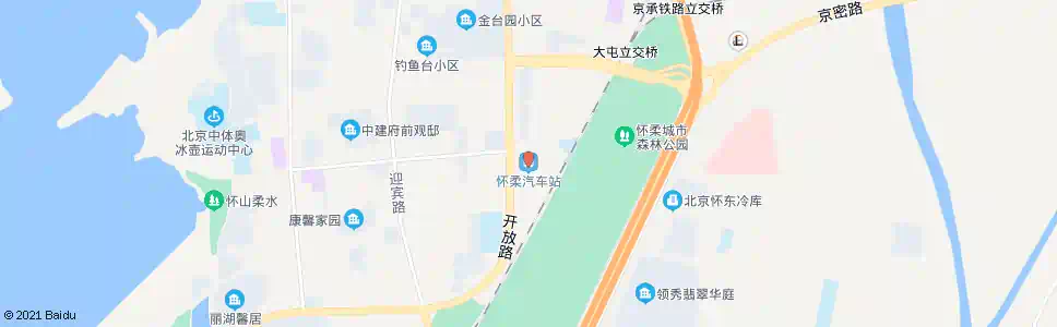 北京怀柔汽车站_公交站地图_北京公交_妙搜公交查询2025