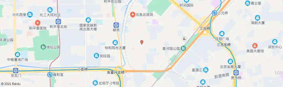 北京柳芳东口_公交站地图_北京公交_妙搜公交查询2025