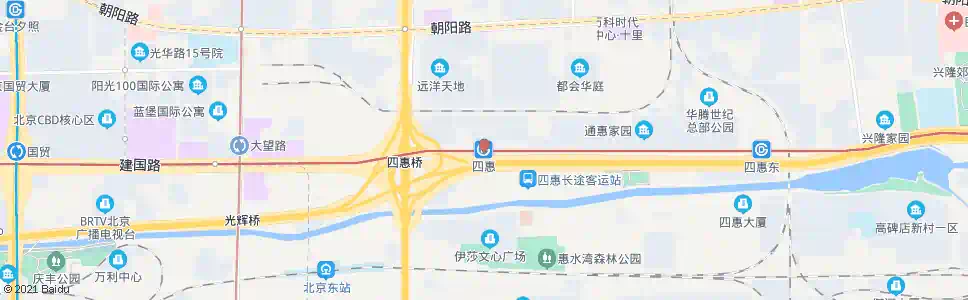 北京四惠站_公交站地图_北京公交_妙搜公交查询2025