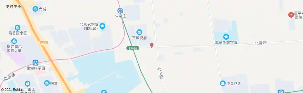 北京七里渠南口_公交站地图_北京公交_妙搜公交查询2025