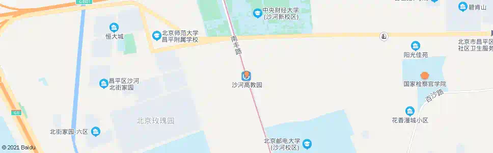 北京地铁沙河高教园站_公交站地图_北京公交_妙搜公交查询2025