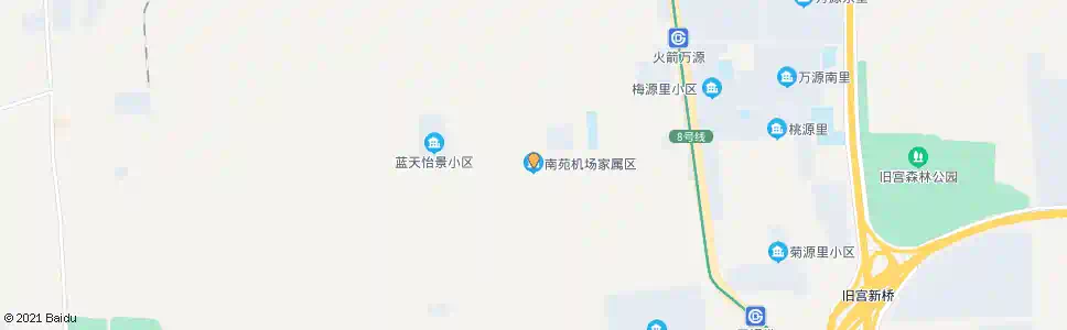 北京南苑机场家属区_公交站地图_北京公交_妙搜公交查询2025