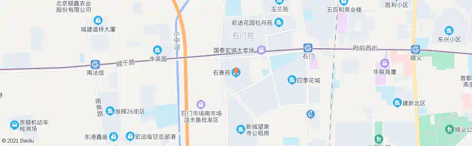 北京石景苑小区_公交站地图_北京公交_妙搜公交查询2025