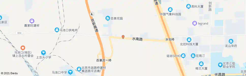 北京百泉庄东_公交站地图_北京公交_妙搜公交查询2025