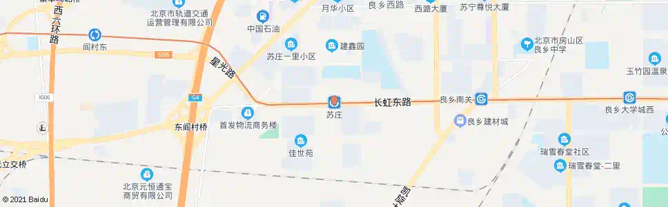 北京苏庄_公交站地图_北京公交_妙搜公交查询2025