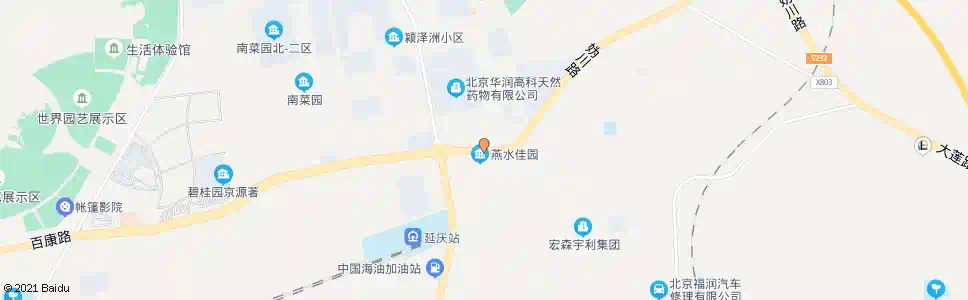北京燕水佳园_公交站地图_北京公交_妙搜公交查询2025