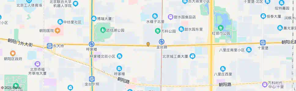 北京金台路口西_公交站地图_北京公交_妙搜公交查询2025