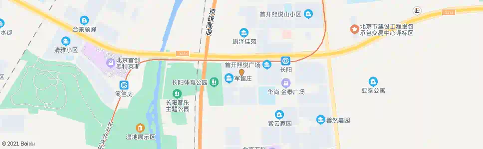 北京长阳半岛南_公交站地图_北京公交_妙搜公交查询2025