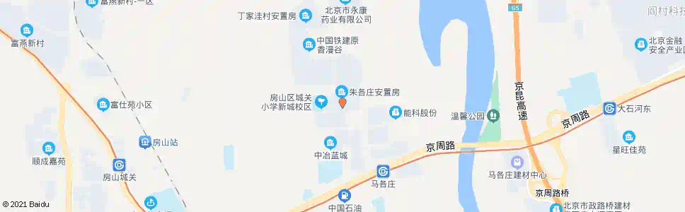 北京城关新城路口_公交站地图_北京公交_妙搜公交查询2025