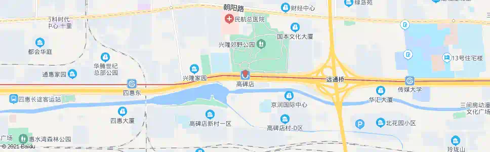 北京高碑店_公交站地图_北京公交_妙搜公交查询2025