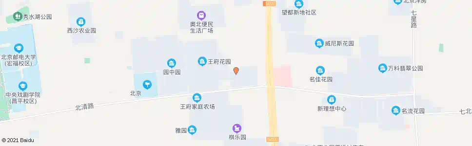 北京王府公寓_公交站地图_北京公交_妙搜公交查询2025