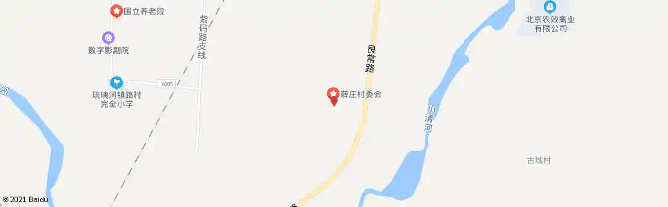北京薛庄_公交站地图_北京公交_妙搜公交查询2025