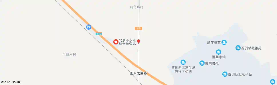 北京前马坊村南站_公交站地图_北京公交_妙搜公交查询2025