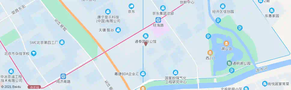 北京科创十三街_公交站地图_北京公交_妙搜公交查询2025
