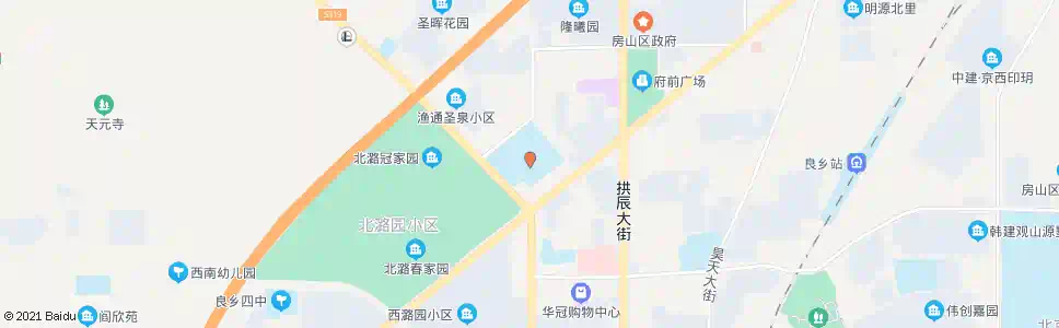 北京良乡体育中心_公交站地图_北京公交_妙搜公交查询2025