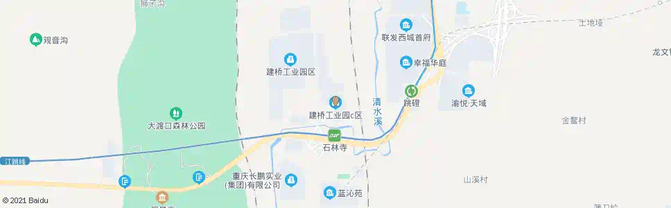 重庆建桥工业园C区_公交站地图_重庆公交_妙搜公交查询2025