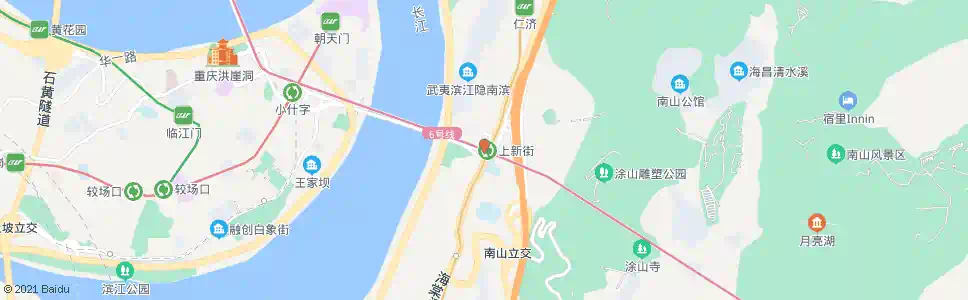 重庆上新街_公交站地图_重庆公交_妙搜公交查询2025