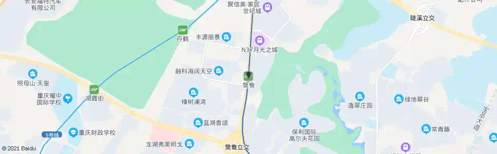 重庆鸳鸯(轨道站)_公交站地图_重庆公交_妙搜公交查询2025