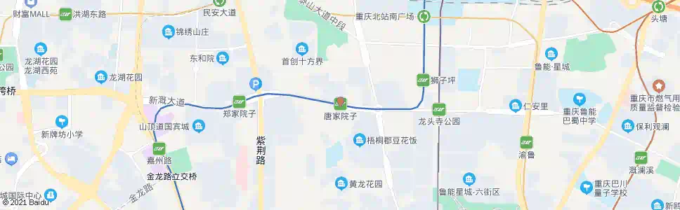 重庆唐家院子站_公交站地图_重庆公交_妙搜公交查询2025