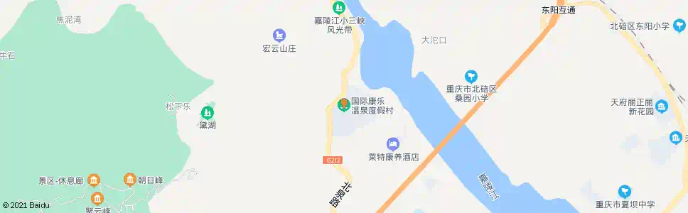 重庆康乐度假村_公交站地图_重庆公交_妙搜公交查询2025